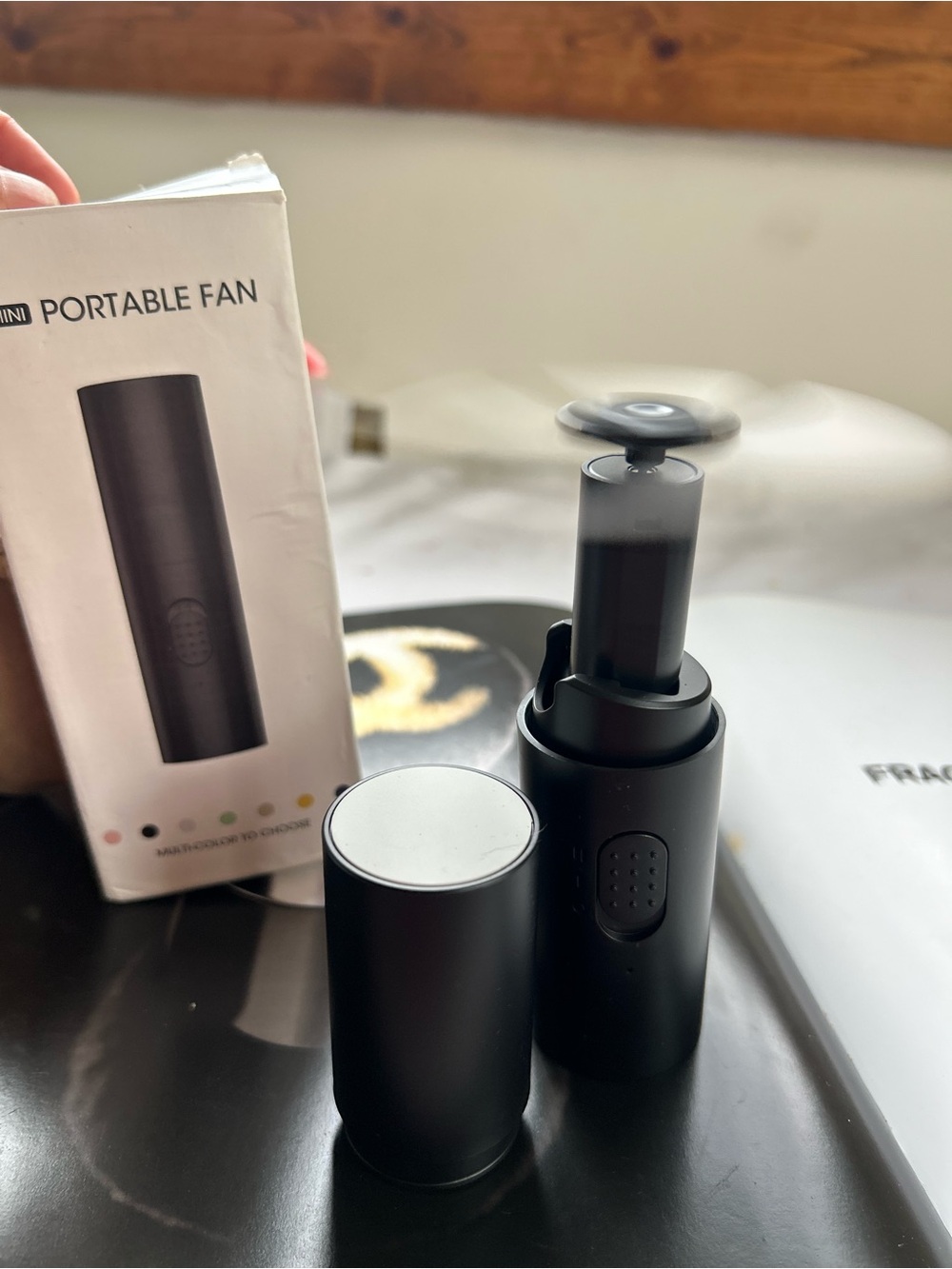 Compact Portable mini Handheld Fan in Matte Black - Picture 5 of 7